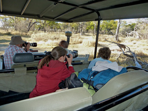 Traveling with friends in Botswana