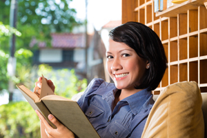 Your client reading your book.