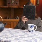 The Unknown Reader reading on an iPad